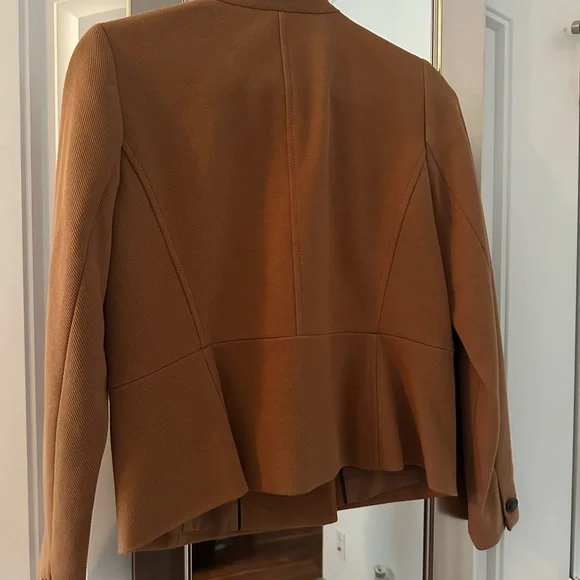 Talbots Double-Breasted Camel Pea Coat - Picture 7 of 8